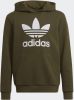 Adidas Originals unisex Adicolor hoodie olijfgroen/wit online kopen
