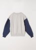 America Today Junior sweater Shazz Jr met printopdruk grijs melange/donkerblauw online kopen