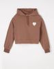 Mango Kids hoodie met printopdruk bruin online kopen