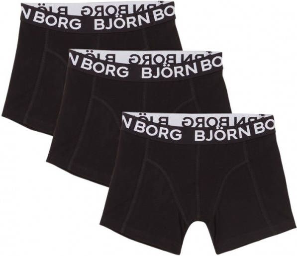Bjorn Borg ! Jongens 3-pack Boxers Maat 128 Zwart Katoen/elasthan online kopen
