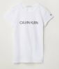 Calvin klein Jeans! Meisjes Shirt Korte Mouw Maat 152 Wit Katoen online kopen