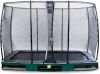 EXIT Trampoline Elegant inground(incl. economy veiligheidsnet) 214 x 366 cm Groen online kopen