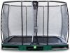 EXIT Trampoline Elegant Premium inground(incl. deluxe veiligheidsnet) 214 x 366 cm Groen online kopen