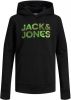 JACK & JONES JUNIOR sweater JJSOLDIER met logo zwart online kopen