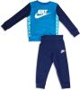 Nike Boys Sportswear Elevated Trims Crew Baby Tracksuits Blue Katoen Fleece online kopen