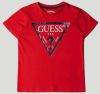 Guess ! Jongens Shirt Korte Mouw Maat 152 Rood Katoen online kopen