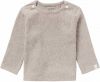 Noppies baby gemêleerde ribgebreide longsleeve Natal met biologisch katoen taupe melange online kopen