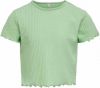Only ! Meisjes Shirt Korte Mouw -- Groen Polyester/viscose/elasthan online kopen