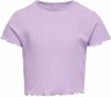 Kids Only ! Meisjes Shirt Korte Mouw Maat 152 Lila Polyester/viscose/elasthan online kopen