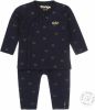 Dirkje newborn baby shirt + broek van biologisch katoen donkerblauw online kopen