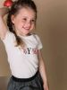 Kiezeltje ! Meisjes Shirt Korte Mouw -- Off White Katoen online kopen