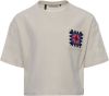 Looxs Revolution Cropped t shirt offwhite voor meisjes in de kleur online kopen