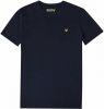 Lyle & Scott ! Jongens Shirt Korte Mouw Maat 164 Donkerblauw Katoen online kopen