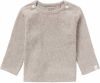 Noppies baby gemêleerde ribgebreide longsleeve Natal met biologisch katoen taupe melange online kopen