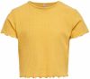 Kids Only ! Meisjes Shirt Korte Mouw Maat 152 Geel Polyester/viscose/elasthan online kopen