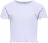 Only ! Meisjes Shirt Korte Mouw -- Lila Polyester/viscose/elasthan online kopen