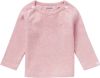 Noppies baby ribgebreide longsleeve Natal met biologisch katoen lichtroze online kopen