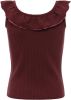 Looxs Revolution Rib jersey top plum voor meisjes in de kleur online kopen