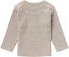 Noppies baby gemêleerde ribgebreide longsleeve Natal met biologisch katoen taupe melange online kopen