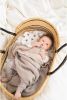 Noppies Baby Comfort Melange knit reversible baby wiegdeken 75x100 cm bruin online kopen