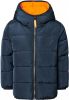 Noppies gewatteerde winterjas Burao donkerblauw/oranje online kopen