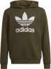 Adidas Originals unisex Adicolor hoodie olijfgroen/wit online kopen