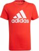 Adidas T shirt Essentials Big Logo Rood/Wit Kinderen online kopen
