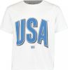 America Today Junior T shirt Elvy USA Jr met tekst wit/donkerblauw online kopen