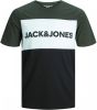 JACK & JONES JUNIOR T shirt JJELOGO met logo army groen/wit/zwart online kopen