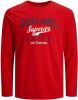 Jack & Jones jongens shirt 12213080/JJELOGO rood online kopen