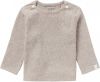 Noppies baby gemêleerde ribgebreide longsleeve Natal met biologisch katoen taupe melange online kopen