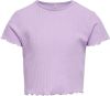 Only ! Meisjes Shirt Korte Mouw -- Lila Polyester/viscose/elasthan online kopen