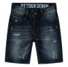 Retour Denim regular fit jeans bermuda Stephen medium blue denim online kopen