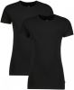 Vingino Zwarte T shirt Boys T shirt Round Neck(2 pack ) online kopen