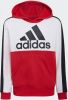 Adidas colorblock logo fleece trui rood/wit kinderen online kopen