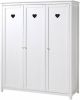 Vipack 3 deurs kledingkast Amori wit 190x159x57 cm Leen Bakker online kopen