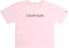 Calvin klein Jeans! Meisjes Shirt Korte Mouw -- Lichtroze Katoen online kopen