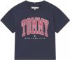 Tommy Hilfiger T shirt met biologisch katoen donkerblauw/roze online kopen
