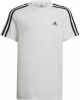 Adidas T shirt Essentials 3 Stripes Wit/Zwart Kinderen online kopen