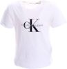 Calvin klein Jeans! Jongens Shirt Korte Mouw Maat 152 Wit Katoen online kopen