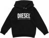 Diesel 00J4Pp 0Iajh Sdivision Logo Sweater Unisex Boys Black online kopen