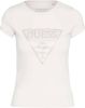 Guess T Shirt Driehoek Logo Strasstenen online kopen