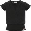 LOOXS ! Meisjes Shirt Korte Mouw -- Zwart Katoen/elasthan online kopen