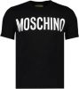 Moschino Logo T shirt Zra0702 2039 1555 , Zwart, Heren online kopen