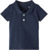 NAME IT BABY newborn baby polo NBMFLEMMING donkerblauw online kopen