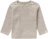 Noppies baby gemêleerde ribgebreide longsleeve Natal met biologisch katoen taupe melange online kopen