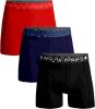 Muchachomalo boxershort Solid set van 3 rood/blauw/zwart online kopen