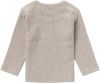 Noppies baby gemêleerde ribgebreide longsleeve Natal met biologisch katoen taupe melange online kopen