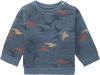 Noppies baby sweater Ramadi met all over print zeeblauw online kopen