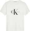 Calvin klein Jeans! Jongens Shirt Korte Mouw Maat 152 Wit Katoen online kopen